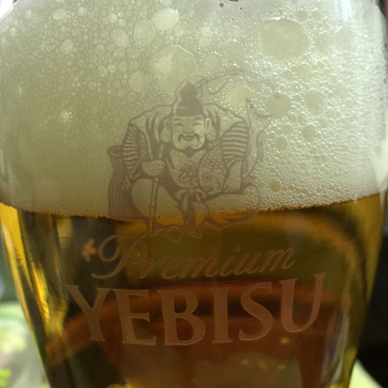 ヱビスビール ＜冷やすと変わる＞デザイン缶　YEBISU特製乾杯グラス